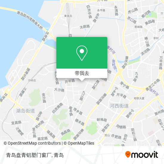 青岛盘青铝塑门窗厂地图