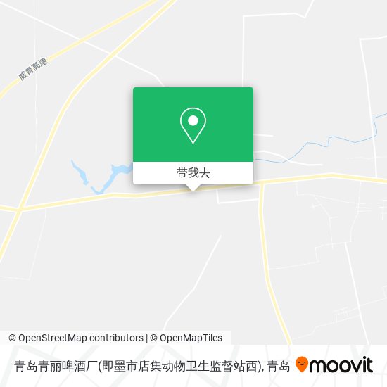 青岛青丽啤酒厂(即墨市店集动物卫生监督站西)地图