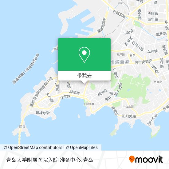 青岛大学附属医院入院-准备中心地图