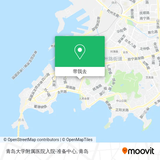 青岛大学附属医院入院-准备中心地图
