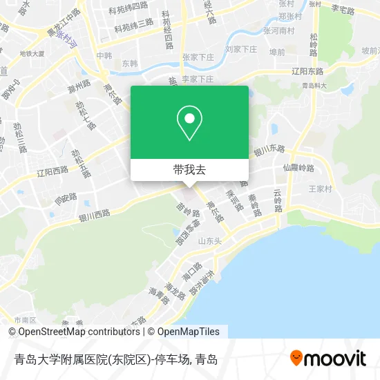 青岛大学附属医院(东院区)-停车场地图