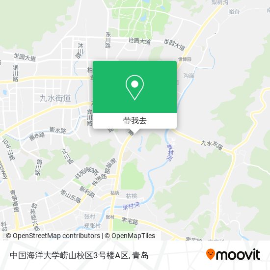 中国海洋大学崂山校区3号楼A区地图