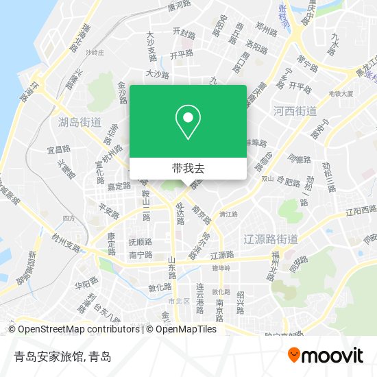 青岛安家旅馆地图
