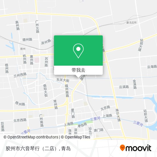 胶州市六音琴行（二店）地图