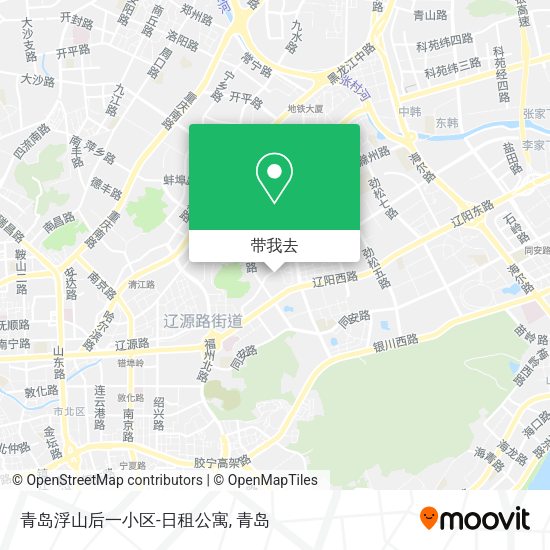 青岛浮山后一小区-日租公寓地图