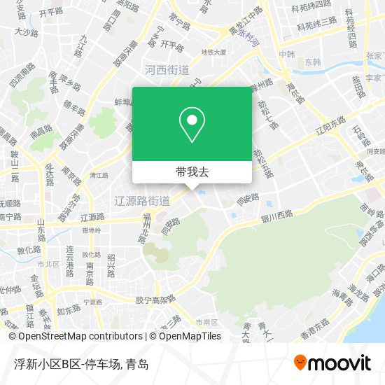 浮新小区B区-停车场地图