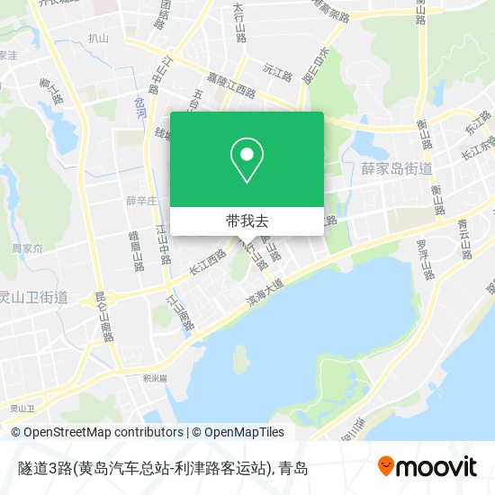 隧道3路(黄岛汽车总站-利津路客运站)地图