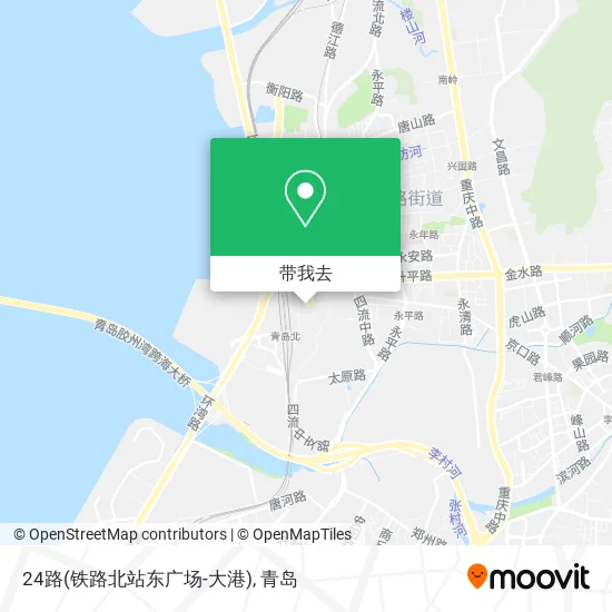 24路(铁路北站东广场-大港)地图