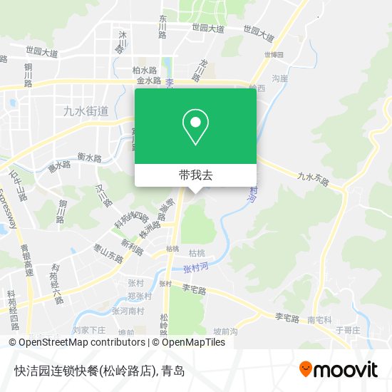 快洁园连锁快餐(松岭路店)地图