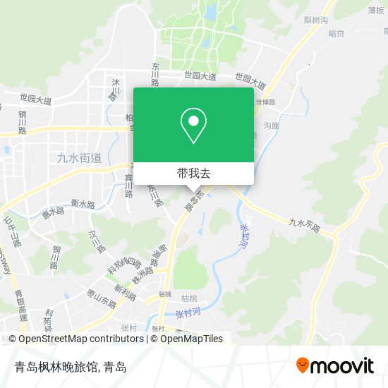 青岛枫林晚旅馆地图