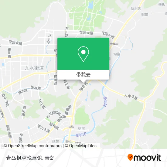 青岛枫林晚旅馆地图