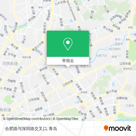 合肥路与深圳路交叉口地图