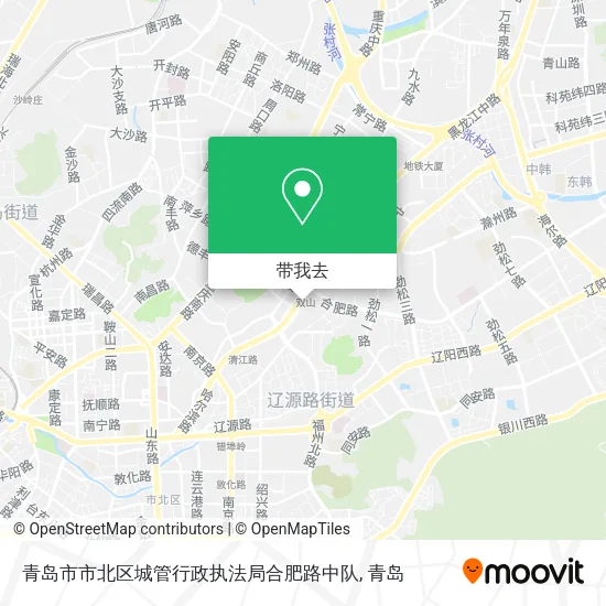 青岛市市北区城管行政执法局合肥路中队地图