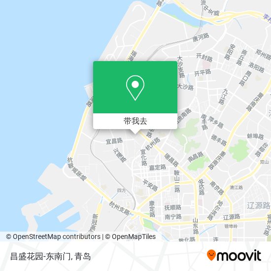 昌盛花园-东南门地图
