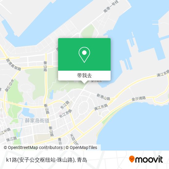 k1路(安子公交枢纽站-珠山路)地图