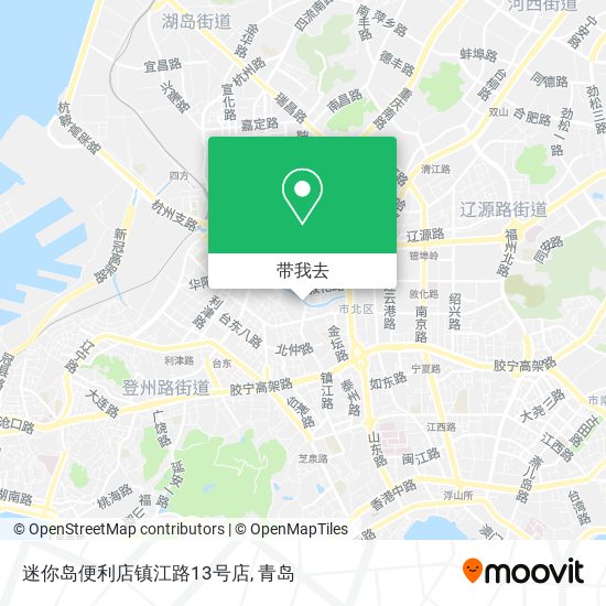 迷你岛便利店镇江路13号店地图