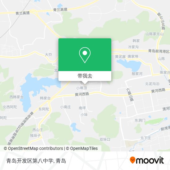 青岛开发区第八中学地图