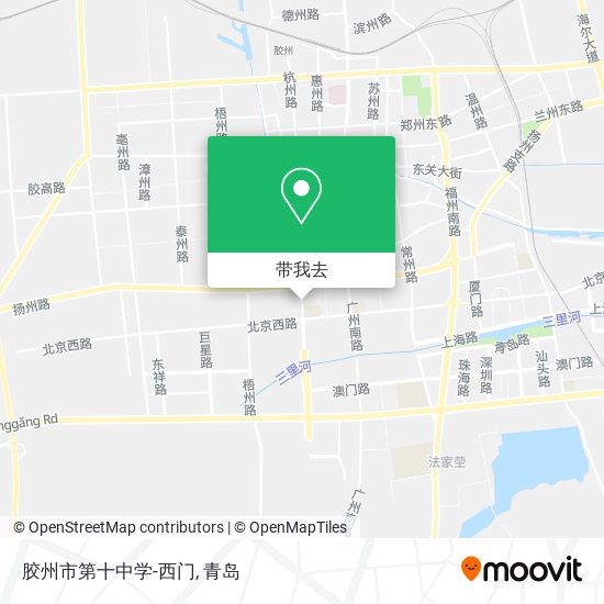 胶州市第十中学-西门地图
