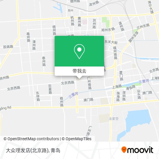 大众理发店(北京路)地图