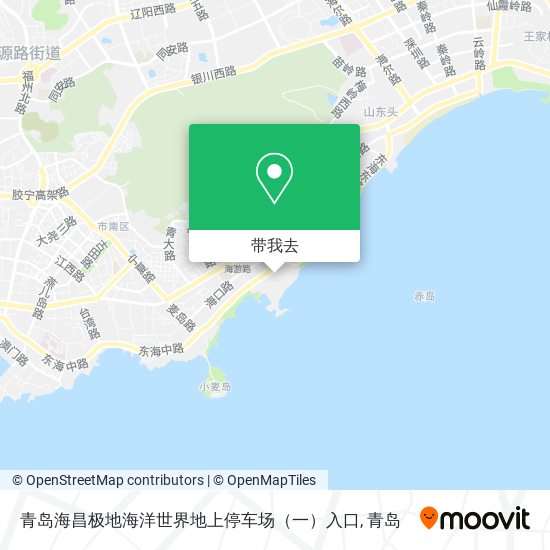 青岛海昌极地海洋世界地上停车场（一）入口地图