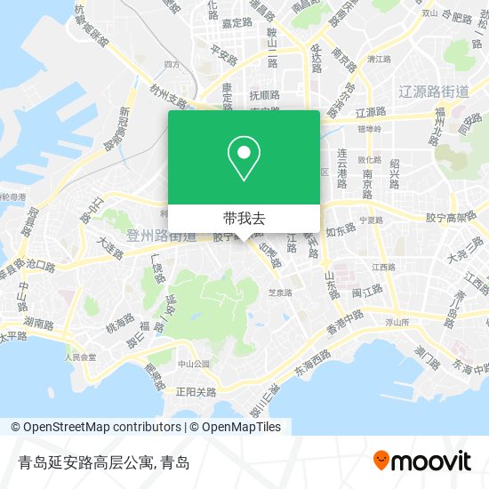 青岛延安路高层公寓地图