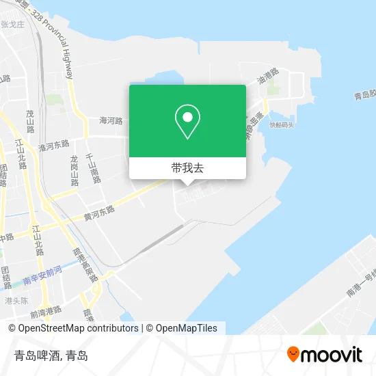 青岛啤酒地图