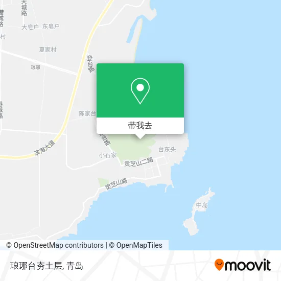 琅琊台夯土层地图