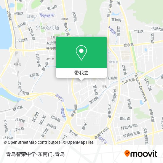青岛智荣中学-东南门地图