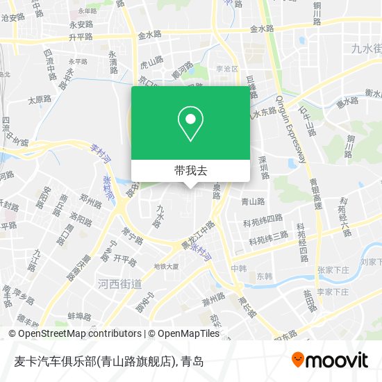 麦卡汽车俱乐部(青山路旗舰店)地图