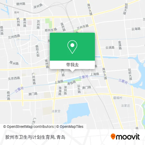 胶州市卫生与计划生育局地图