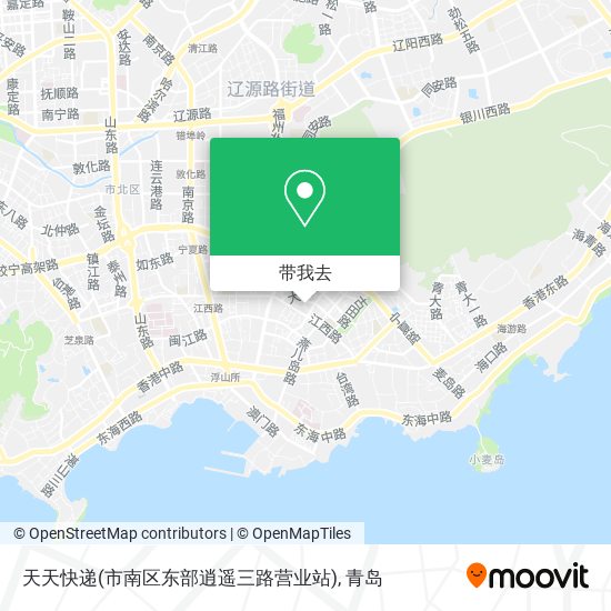 天天快递(市南区东部逍遥三路营业站)地图