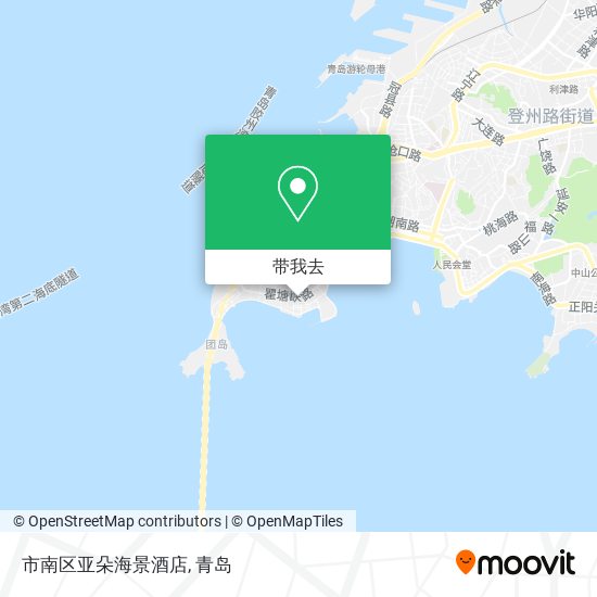 市南区亚朵海景酒店地图