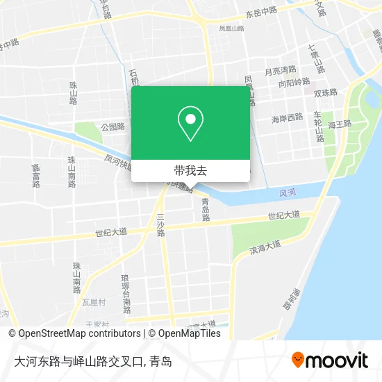 大河东路与峄山路交叉口地图