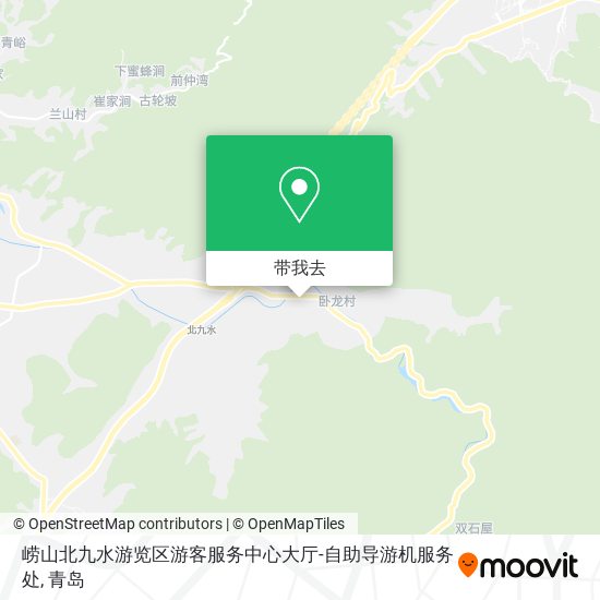 崂山北九水游览区游客服务中心大厅-自助导游机服务处地图