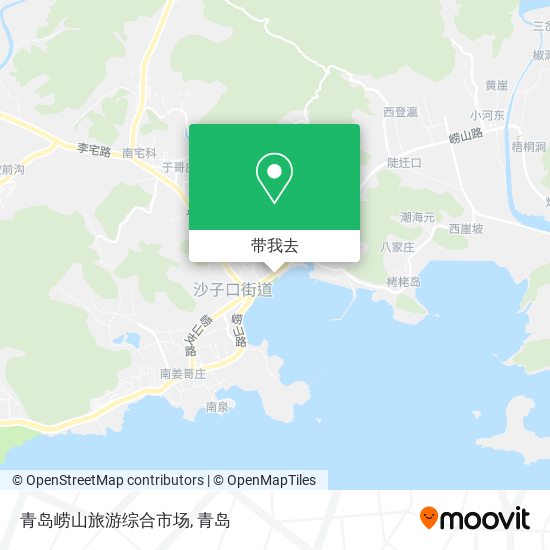青岛崂山旅游综合市场地图