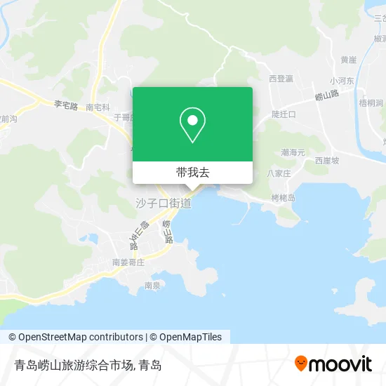 青岛崂山旅游综合市场地图