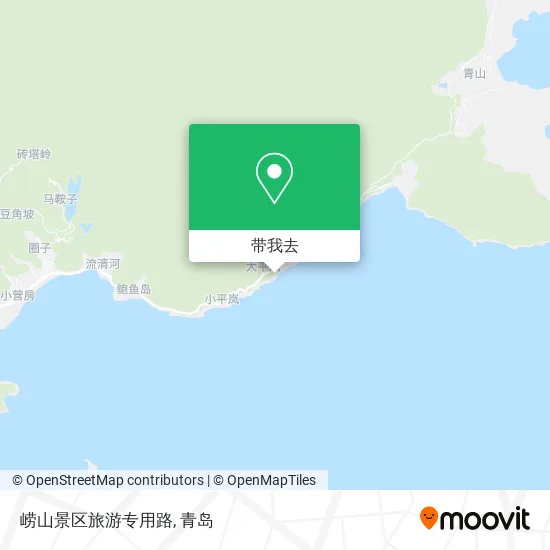 崂山景区旅游专用路地图