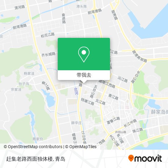 赶集老路西面独体楼地图
