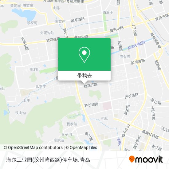 海尔工业园(胶州湾西路)停车场地图