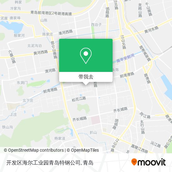开发区海尔工业园青岛特钢公司地图