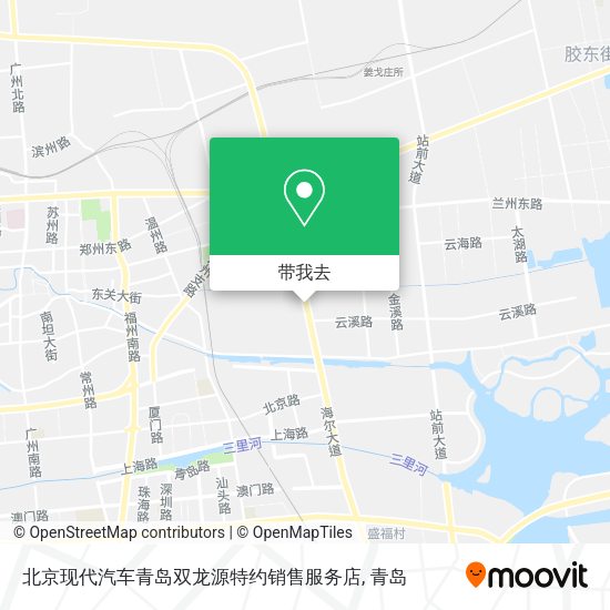 北京现代汽车青岛双龙源特约销售服务店地图