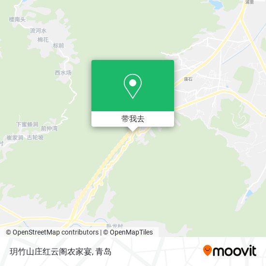 玥竹山庄红云阁农家宴地图