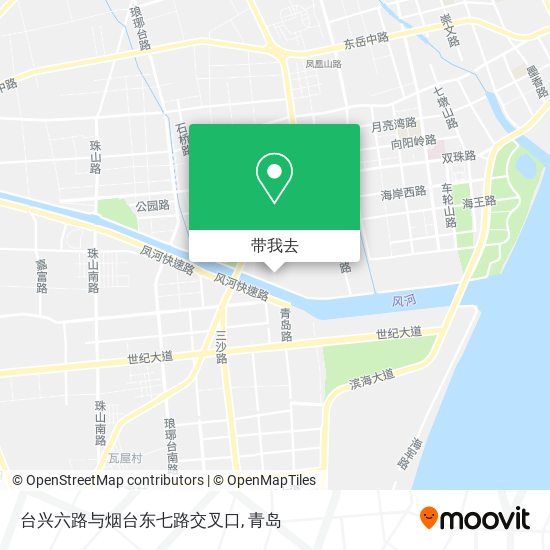 台兴六路与烟台东七路交叉口地图