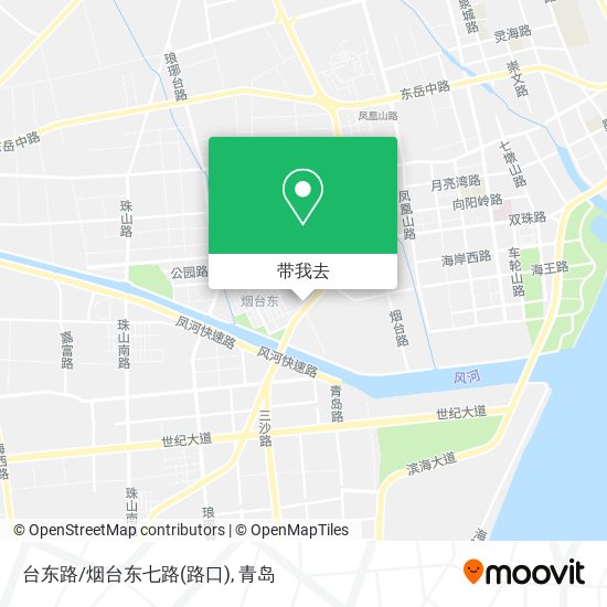 台东路/烟台东七路(路口)地图