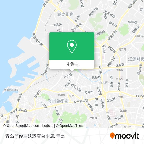 青岛等你主题酒店台东店地图