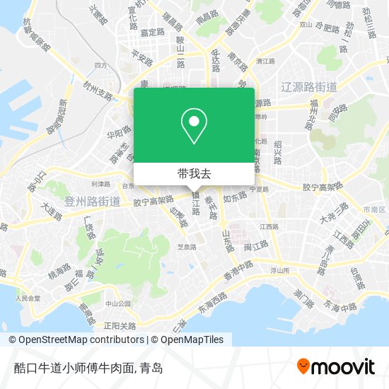 酷口牛道小师傅牛肉面地图