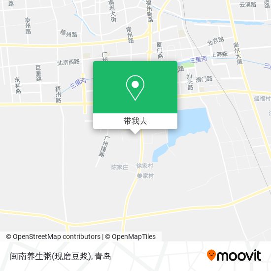 闽南养生粥(现磨豆浆)地图