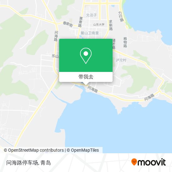 问海路停车场地图
