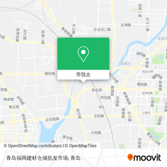 青岛福闽建材仓储批发市场地图
