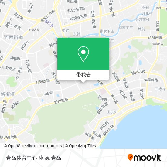 青岛体育中心-冰场地图